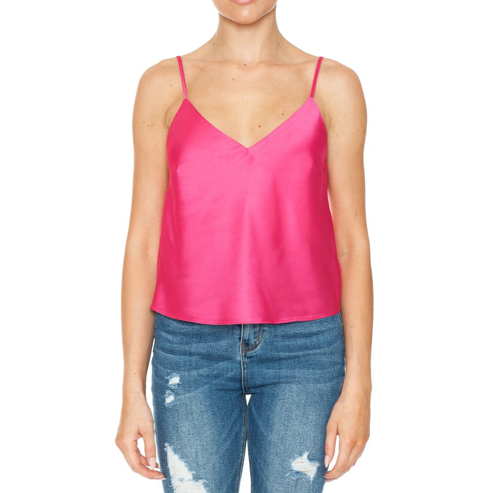 Top de Saten con Tirantes y Escote V