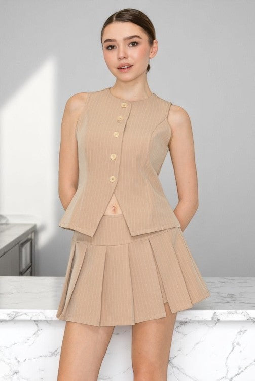 Chaleco con Diseño Peplum