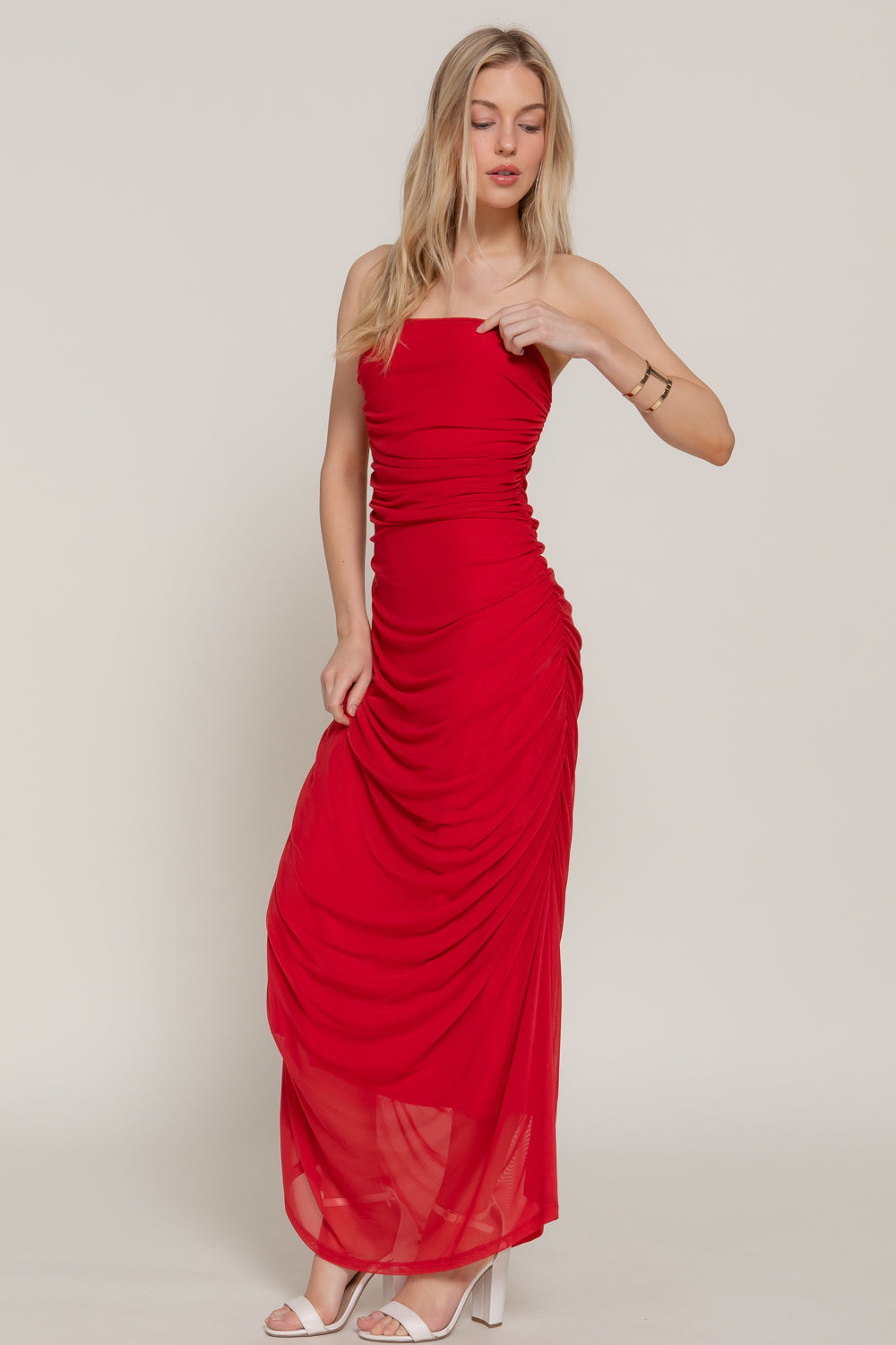 Vestido Rojo Corto para Mujer con Diseño Juvenil