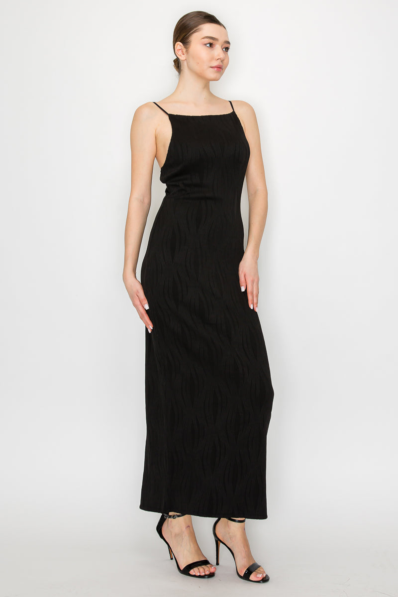 Vestido Largo con Tirantes Finos