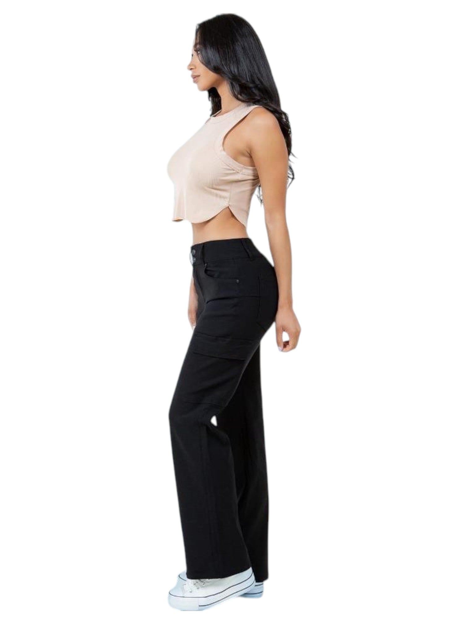 Pantalon Cargo Negro