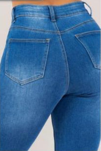 Pantalon Skinny de Mezclilla