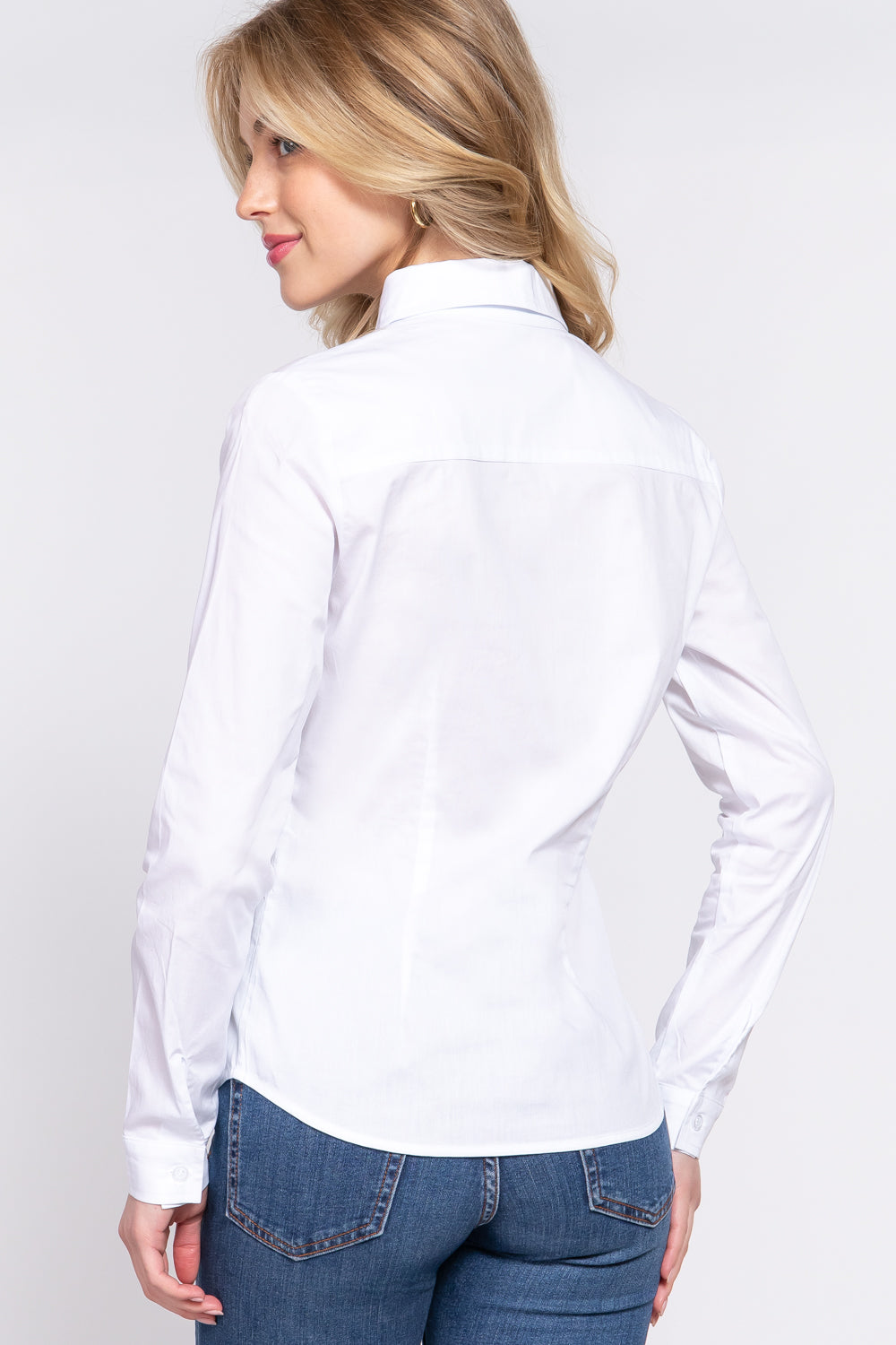 Camisa de Manga Larga con Botones