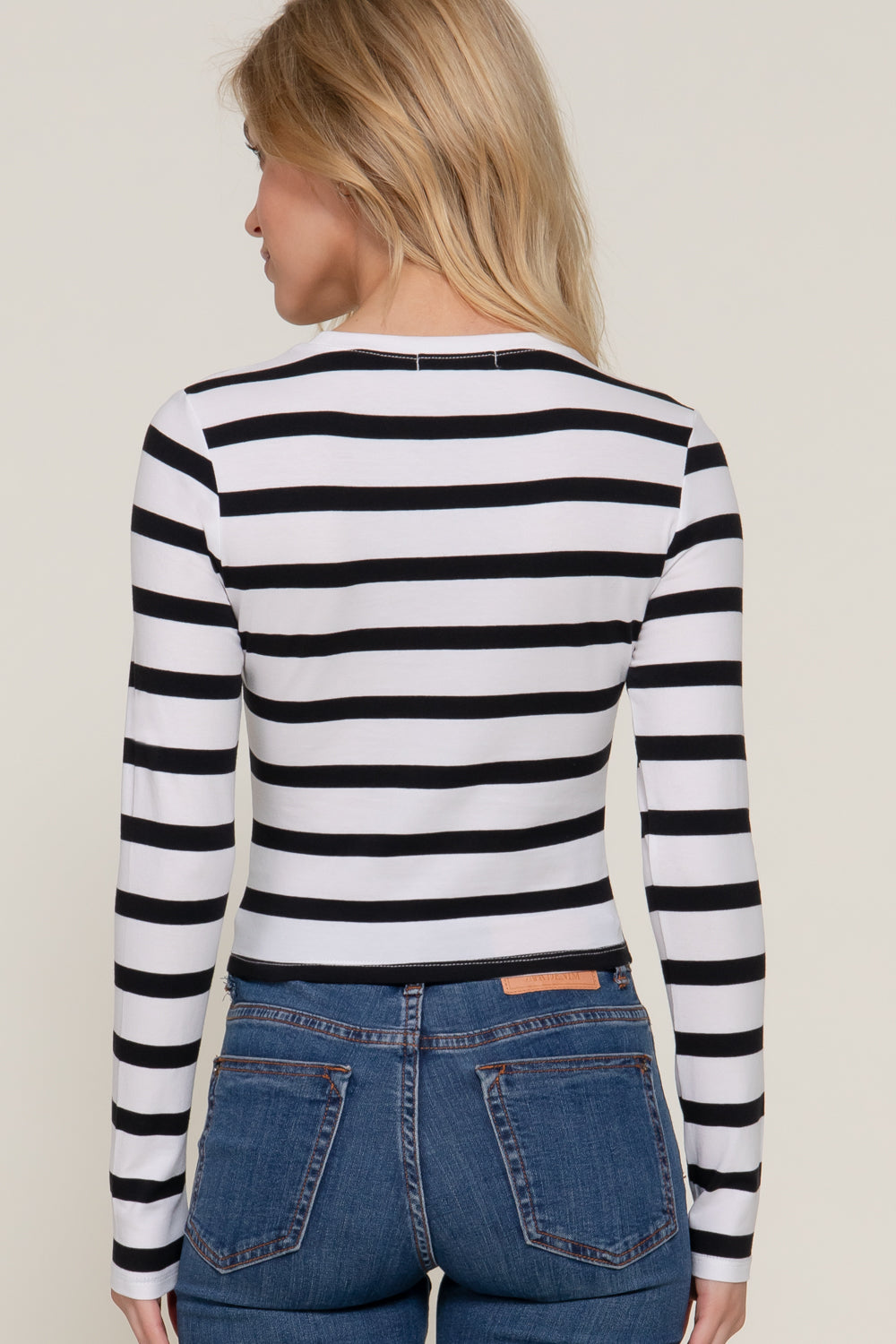 Blusa Manga Larga Rayas para Mujer