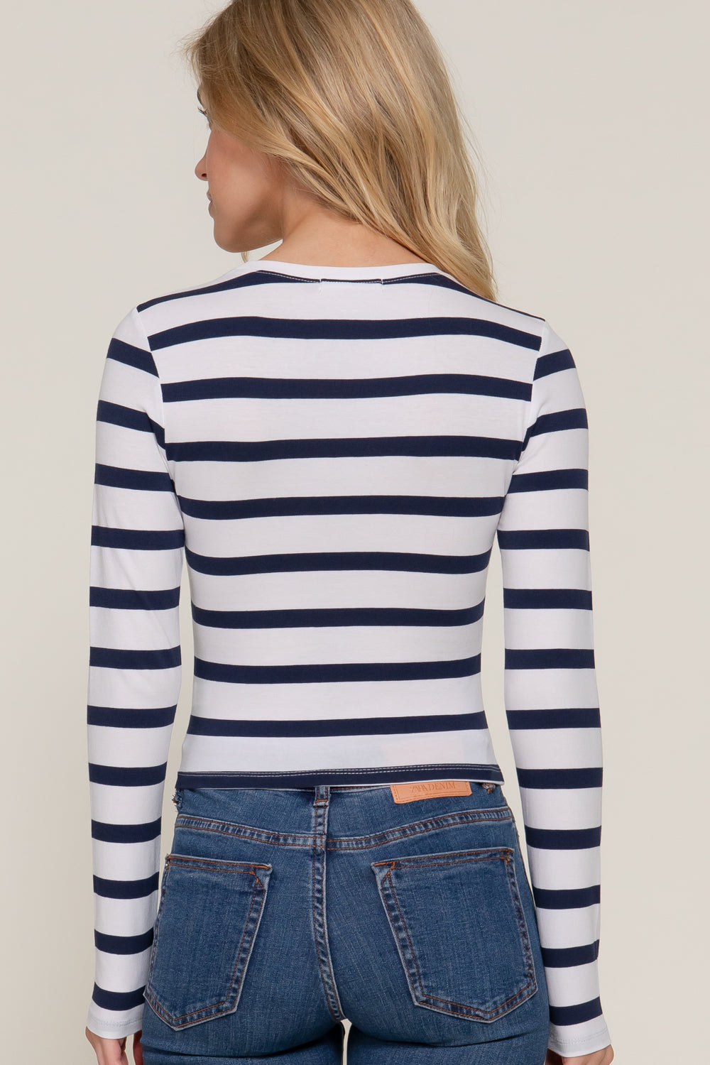 Blusa Manga Larga Rayas para Mujer