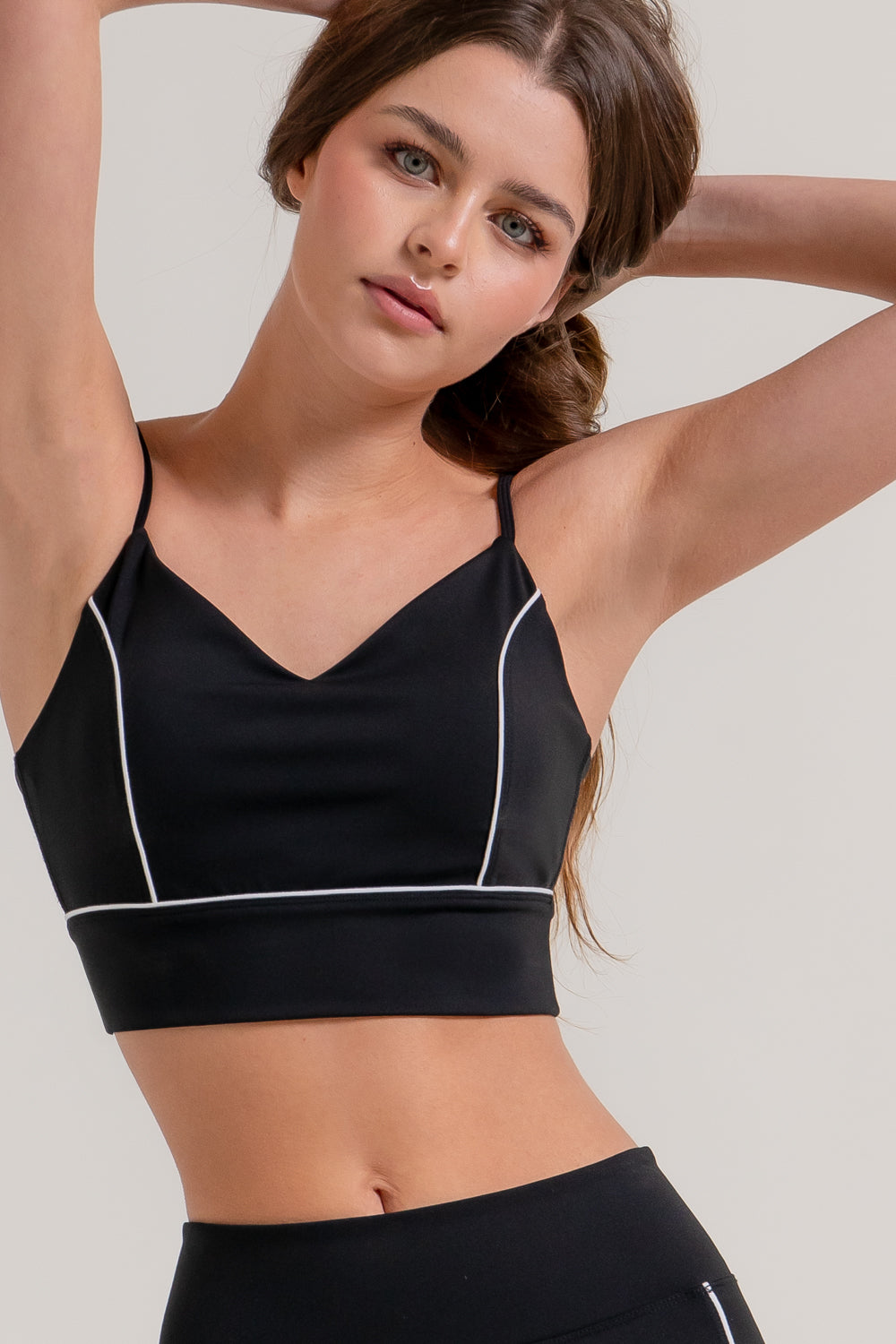 Top Deportivo Corto con Tirantes y Vivos Contrastantes