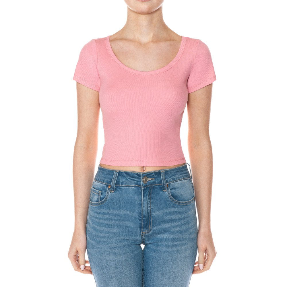 Blusa Corta y Manga Corta
