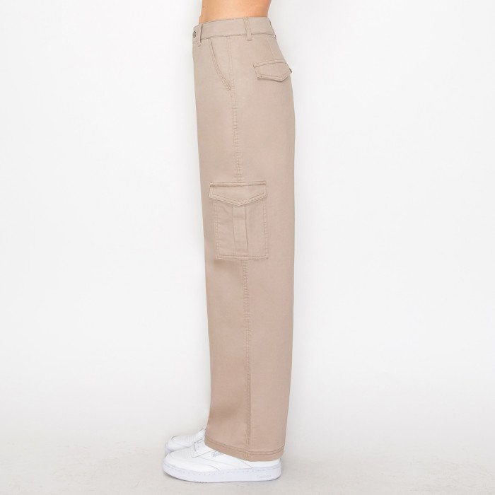 Pantalón cargo  de pierna ancha