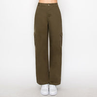 Pantalón cargo  de pierna ancha