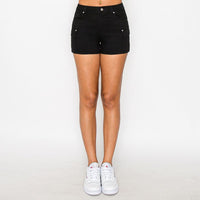 Short Comodo Con Botones Metalicos