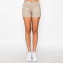 Short Comodo Con Botones Metalicos