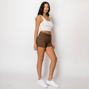 Short Comodo Con Botones Metalicos