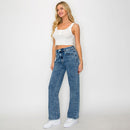Pantalon de Mezclilla Clasico Color Deslavado