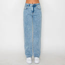 Pantalon de Mezclilla Clasico Color Deslavado