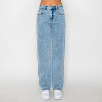Pantalon de Mezclilla Clasico Color Deslavado