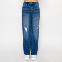 Pantalon de Mezclilla Color Deslavado