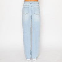 Pantalon de Mezclilla Color Deslavado