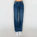 Jeans baggy tiro alto