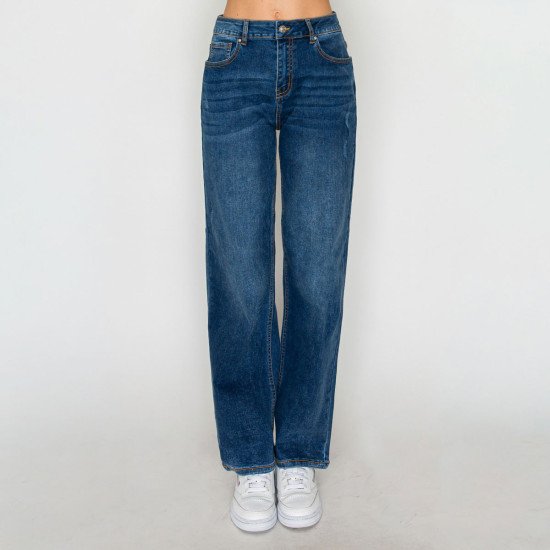 Jeans baggy tiro alto