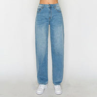 Jeans baggy tiro alto