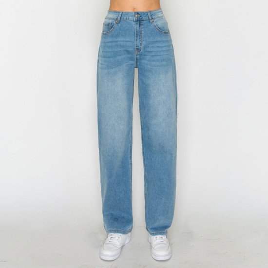 Jeans baggy tiro alto