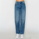 Jeans baggy tiro alto