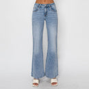 Jeans flare tiro medio
