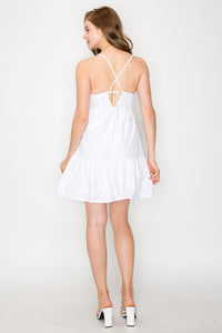 Vestido Blanco con Tirantes Finos
