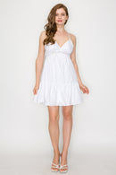 Vestido Blanco con Tirantes Finos