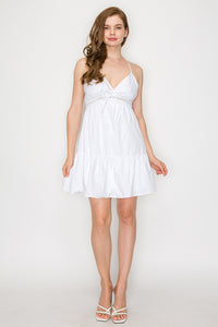 Vestido Blanco con Tirantes Finos