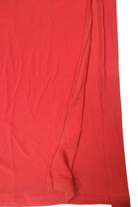 Vestido midi drapeado con detalle metálico