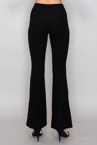 Pantalón acanalado de corte campana