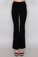 Pantalón acanalado de corte campana