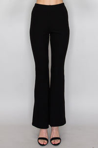 Pantalón acanalado de corte campana