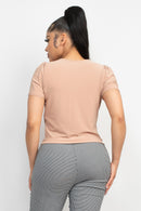 Blusa negra cuello V
