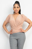 Blusa negra cuello V