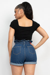 Blusa Negra Con Escote Formal