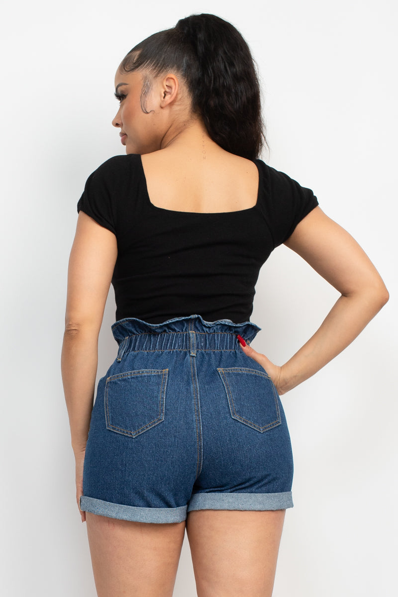 Blusa Negra Con Escote Formal