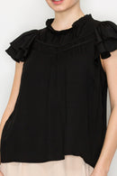 Blusa de manga corta ligera