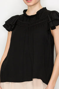 Blusa de manga corta ligera