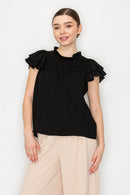 Blusa de manga corta ligera