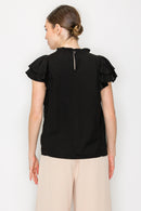 Blusa de manga corta ligera
