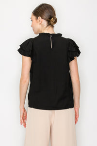Blusa de manga corta ligera