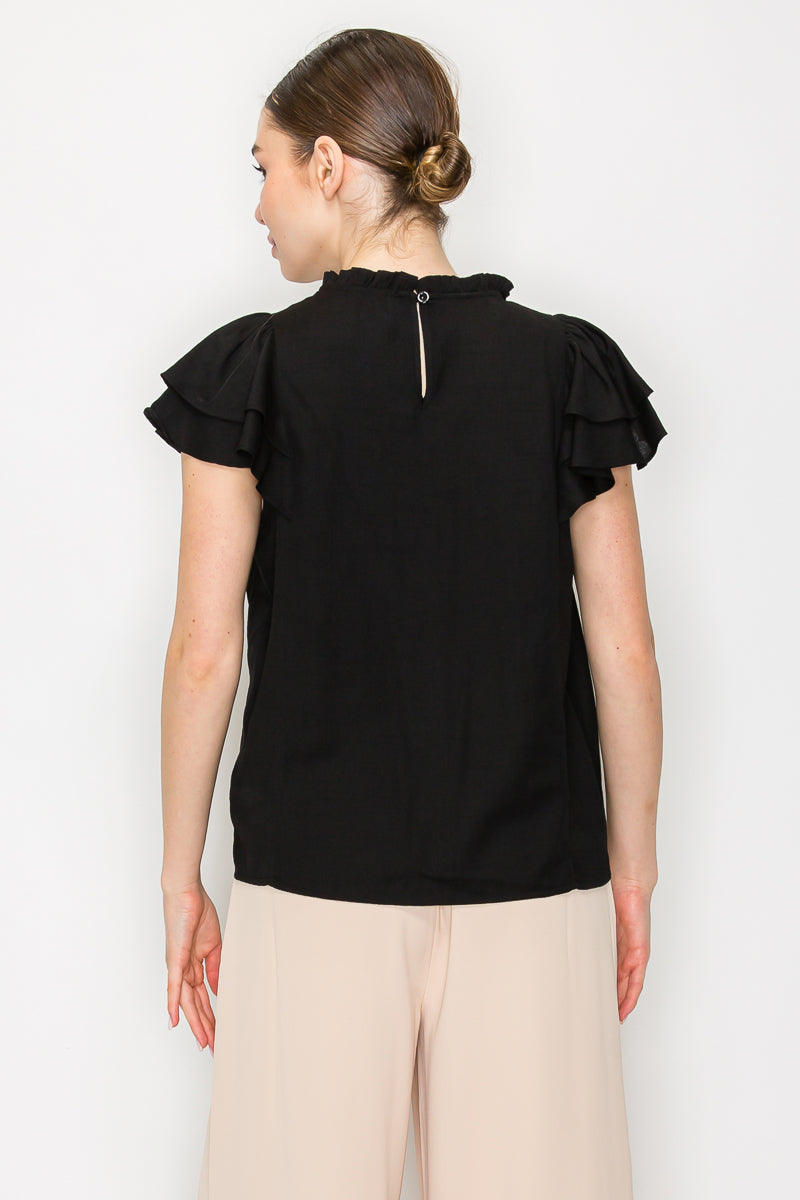 Blusa de manga corta ligera