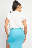 Blusa de manga corta ligera