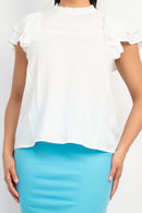 Blusa de manga corta ligera