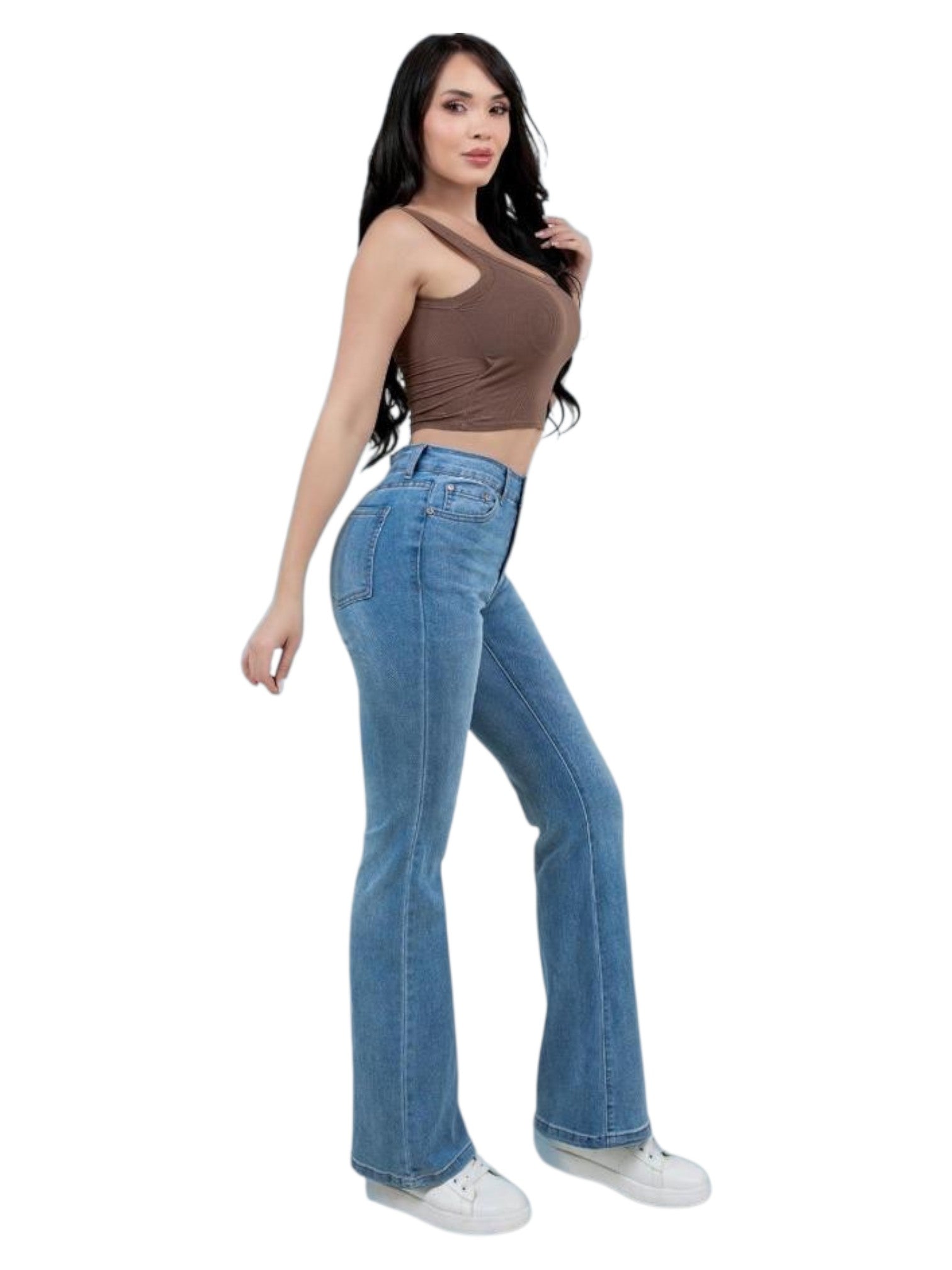 Pantalon Recto de Mezclilla