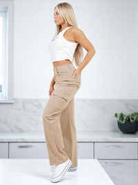 Pantalon Cargo Beige