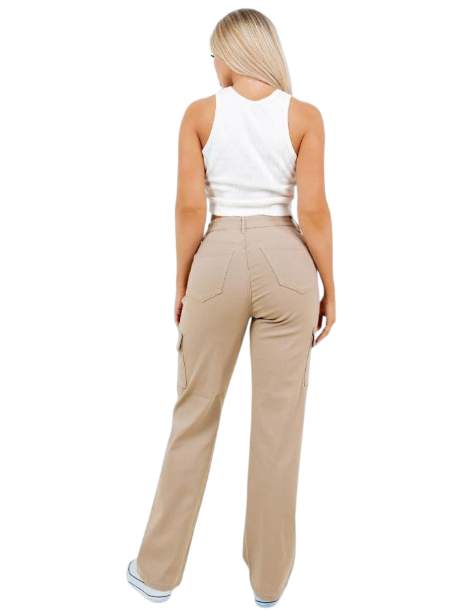 Pantalon Cargo Beige