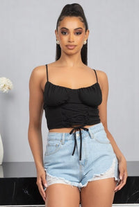 Blusa Negra De Tirantes Delgados